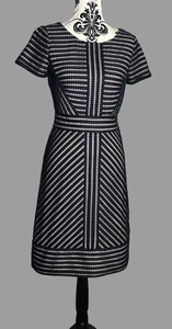 Phase Eight Marine Netz Kurzarm A-Linie Kleid Größe 8 - Bild 1 von 7