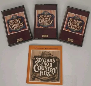 Vintage 30 Years Of No. 1 Country Hits 1986 3 Cassette Tapes Readers Digest - Picture 1 of 9