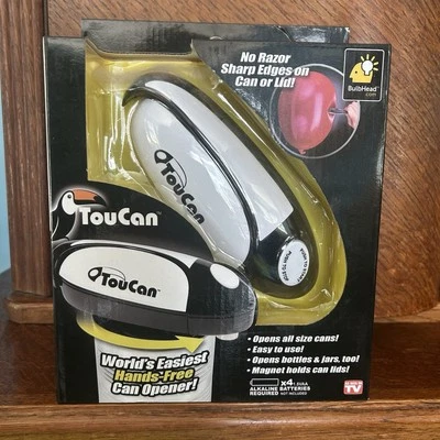 TouCan Can Opener Battery Operated One Touch Smooth Edges Hands-Free - Image 1 of 2