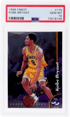 1998 Finest Kobe Bryant #175 PSA 10 - Image 1 of 2