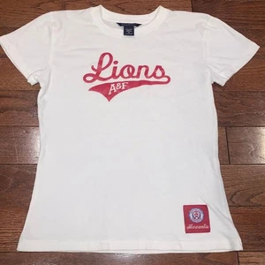 Abercrombie & Fitch Detroit Lions Graphic Skimming Tee Size M 100% Cotton - Picture 1 of 5