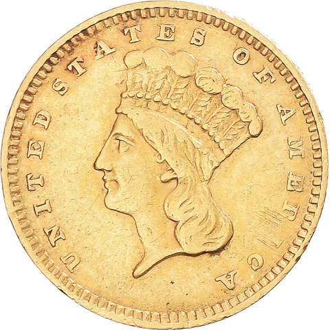 [#1069223] Coin, United States, Indian Head - Type 3, Dollar, 1857, U.S. M, int Cover