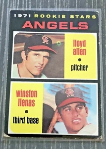 1971 Angels Rookie Stars Allen Llenas Topps #152 Card California Angels GD/VG - Picture 1 of 2