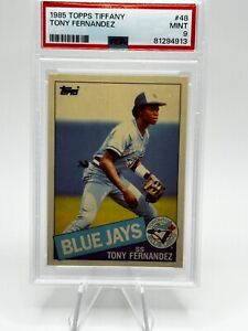 1985 Topps Tiffany Baseball #48 Tony Fernandez Toronto Blue Jays - PSA 9 MINT