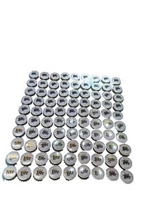 Tappi bottiglia birra Miller Lite 100 NON piegati, ammaccati o puzzolenti - Foto 1 di 2