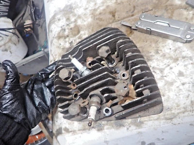 Yamaha RT2 MX  360 1972 Cylinder  Head/Nuts/Bolts - Image 1 of 4