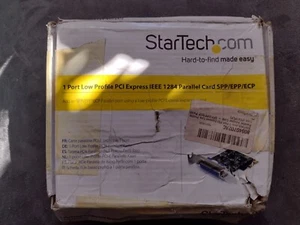New StarTech PEX1PLP Low Profile PCI Express IEEE 1284 Parallel Card Open Box - Picture 1 of 3