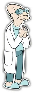 Futurama Professor Farnsworth Cartoon Sticker laptop wall car phone Kids Child - Picture 1 of 1