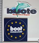 2x Aufkleber Sticker Boot Dsseldorf Motorbootmagazin Boote  (10559)