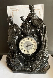 VINTAGE Mantel Desk Mechanical Clock Molniya Works Mistress Of Copper Mountain - Picture 1 of 12