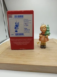 Goebel Hummel -Girl with Fir Tree ornament #1215-Germany - Picture 1 of 19