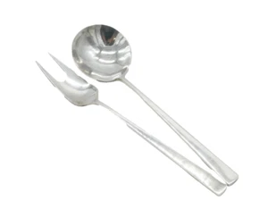 20th Century Danish Sterling Silver Salad Servers Antique c1930 A. Dragsted - Picture 1 of 4