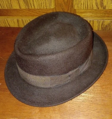 Stetson Royal DeLuxe "The Gun Club" Fedora Hat I.M. Waters Stetson 7 Brown  - Image 1 of 4