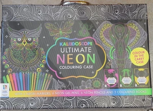 Kaleidoscope Ultimate Neon Colouring Case NEW Teen/Adult Art Gift - Picture 1 of 2