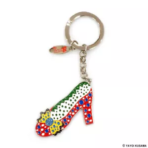 Portachiavi YAYOI KUSAMA tacco alto a pois spedizione gratuita dal Giappone nuovo in regalo - Foto 1 di 6