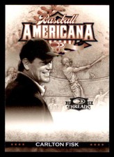 2008 Donruss Threads Baseball Americana #12 Carlton Fisk /500