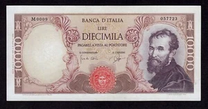 Italy 10000 Livres 1962 P-97b AU - Bild 1 von 2