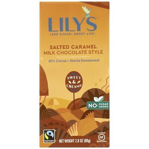 Lily'S  Milk Chocolate Bar Caramelized & Salted   2.80 Oz