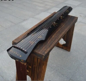 Guqin Fuxi style Flower pattern Chinese stringed instruments - Picture 1 of 4