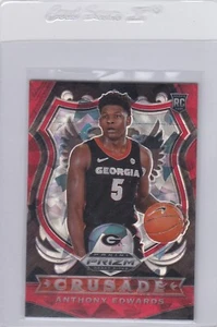2020 PANINI PRIZM DRAFT ANTHONY EDWARDS RED CRACKED ICE CRUSADE ROOKIE RC 81 MW - Picture 1 of 1