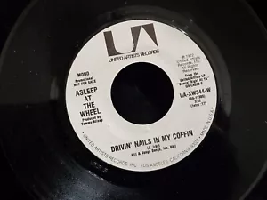 ASLEEP AT THE WHEEL Drivin Nails in my Coffin 45 RECORD DJ PROMO - Imagen 1 de 2