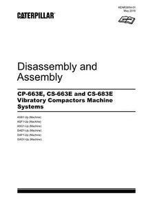Caterpillar CP-663E Compactor Disassembly Assembly Service Manual KENR3654 - Picture 1 of 1