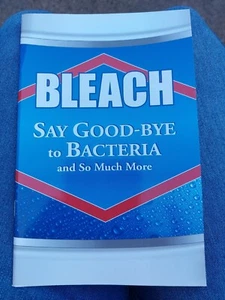 Natural BLEACH Say Good-Bye to Bacteria Sanitize Booklet Betsy Rossen Elliott - Picture 1 of 5