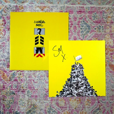 Sleaford Mods Spare Ribs LP Rough Trade RT0197LPE2 Orange Vinyl Signed Print - Image 1 of 4