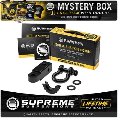 Heavy-Duty 2" Hitch Receiver 3/4" D-Ring Anchor Shackle Off Road Pulling PRO-MAX - Image 1 of 4