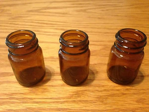 Blooze Bottle Glass Guitar Slide - Short 2" Amber - SA1 - 3 Pack - New - Picture 1 of 4