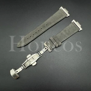 Cinturino orologio pelle vintage adatto per adattatore Tissot PRX chiusura sgancio rapido GRIGIO - Foto 1 di 4