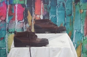 Reeboks Boks Womens Size 8 M Brown Leather Lace Up Ankle Fashion Boots - Picture 1 of 7