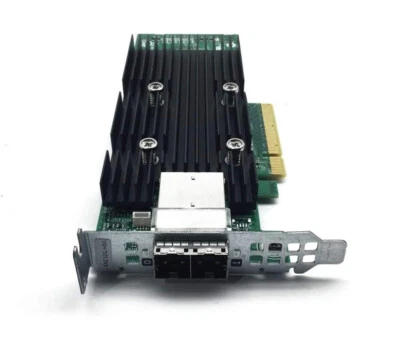 NEW DELL 12GBPS HBA SAS3008 IT MODE T93GD (LSI 9300-8E) SFF8644 w/BOTH BRACKETS - Image 1 of 4