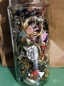 Single Earrings Vintage Mixed Craft Lot mystery jewellery jar 22 - Picture 1 of 1