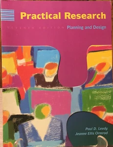 Practical Research: Planning & Design, 7th Edition ~ P. D. Leery ~ J. E. Ormrod - Picture 1 of 5