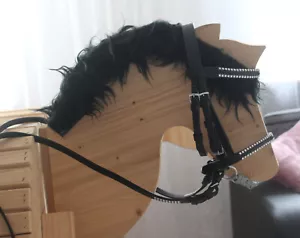 Für HOLZPFERD mit kl. Kopf Leder Trensenzaum Zügel Gebiss Trense KOMPLETT - Bild 1 von 3