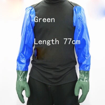 Men's Long Gloves Waterproof Anti-oil Labor Workwear Household Industrial 1 Pair - Image 1 of 4