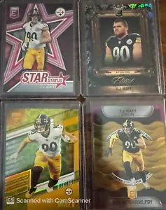 2022 Elite Football T J WATT DEFENSIVE POY 69/75 STAR INSERT #310/349 ALL SWEET - Bild 1 von 9