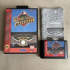 World Series Baseball (Sega Genesis 1994) MLB Complete Clean Tested Manual Case - Picture 1 of 14