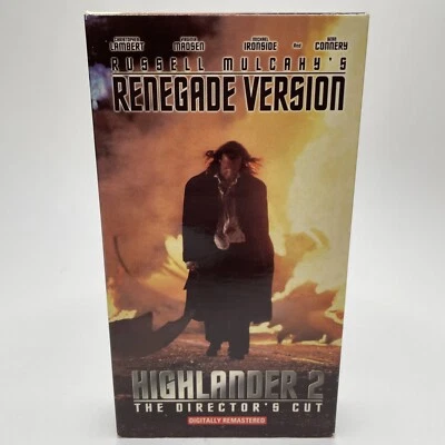 Highlander 2: The Quickening, Renegade Version Director's Cut (1995 VHS) - Image 1 of 4