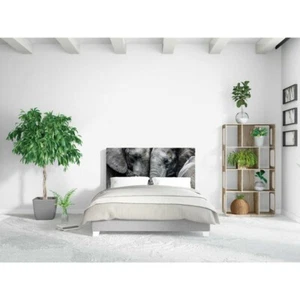 Animal Elephant Couple Bed Headboard - Picture 1 of 5