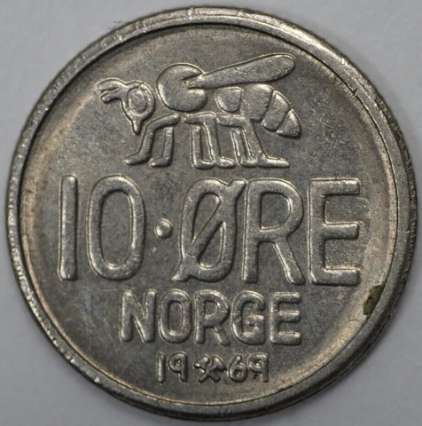 1969 Norway 10 Ore (#1) Cover