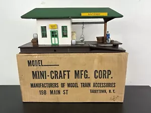 Mini-Craft 900 Baltimore Masonite Wood Freight Station w/ Box - American Flyer - Picture 1 of 23