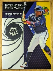 2021 Ronald Acuna Jr Panini Mosaic #IM10 Man Of Mastery MLB Atlanta Braves - Foto 1 di 2