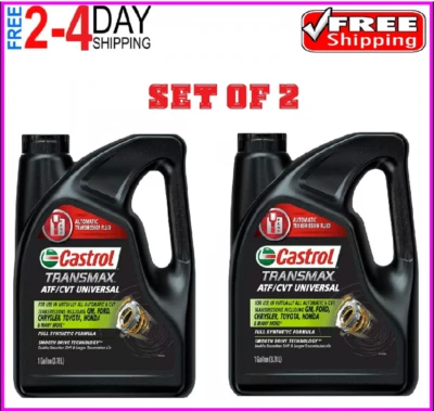 Castrol Transmax ATF/CVT Universal Automatic Transmission Fluid, 1 Gallon,Pack 2 - Image 1 of 4