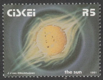 Ciskei Sudáfrica 1991 R5 El Sistema Solar - El Sol SG200 Foto 1 de 3