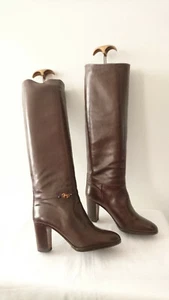 Bottes vintage 1982  "Marron foncé"    CASSANDRE  Italie   ---    T. 34,5 - Imagen 1 de 6