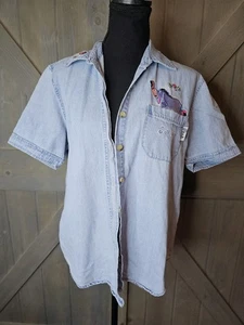 Camisa vintage con botones de Winnie the Pooh talla grande - Imagen 1 de 4