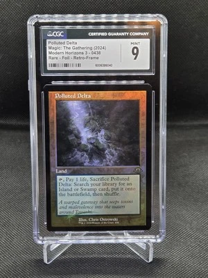 MTG Modern Horizons 3 Foil Retro-Frame Polluted Delta 0438 CGC Mint 9 - Image 1 of 2