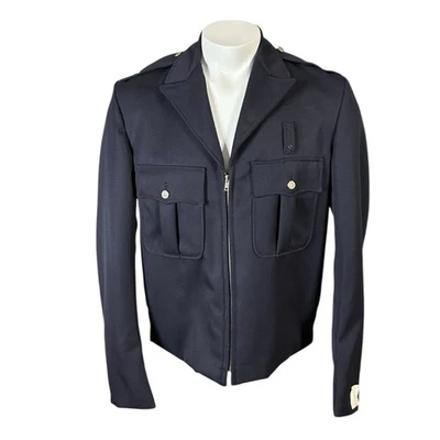 NWT 70s Donald S. Lavigne Thermal Chief Vintage Police security Jacket 42L VTG - Image 1 of 4